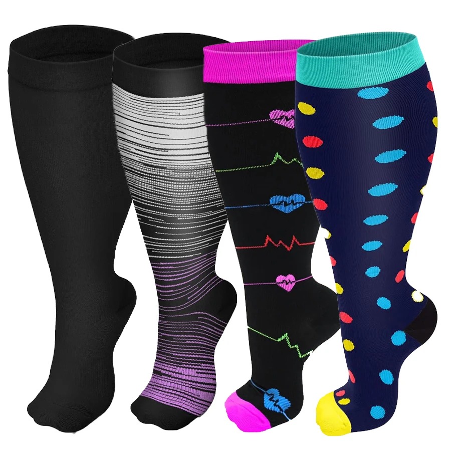 Compression Sleeve Calf - Skarpety kompresyjne plus size dla kobiet