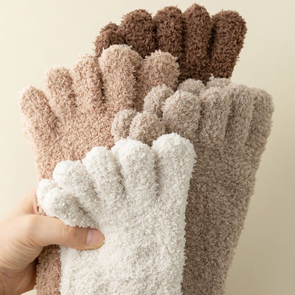 Grube, ciepłe skarpety z polar – Toe Sock Split recenzja i cena