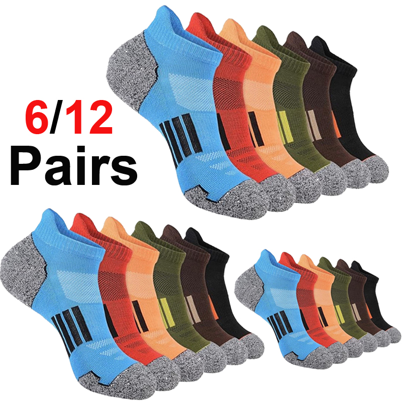 6/12 Par Męskich Wielokolorowy – Ankle Sock Low Cut recenzja i cena